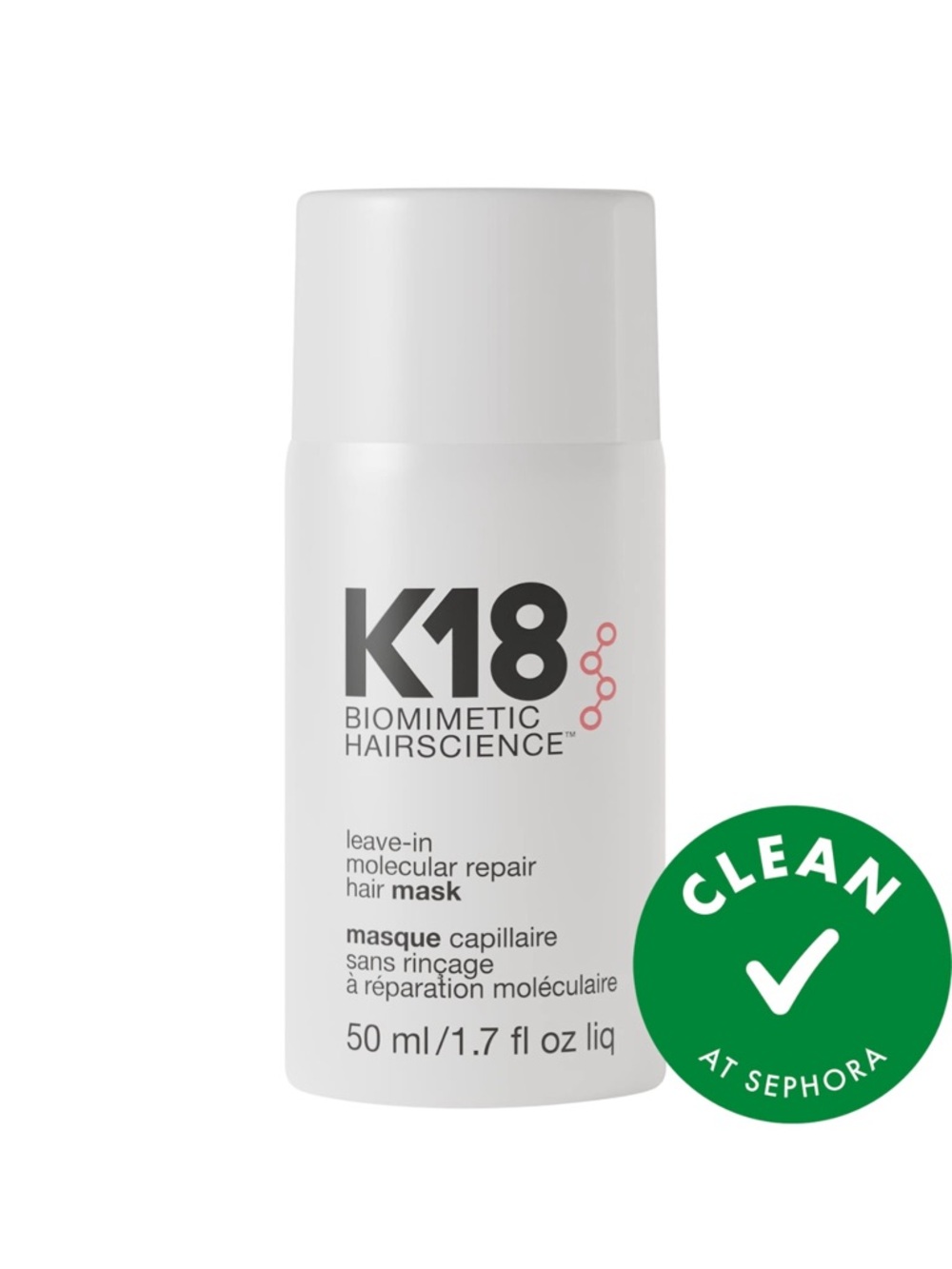K18 Biomimetic Hairscience Leave-In Molecular Repair Mask - White